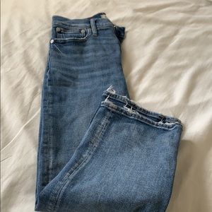 Madewell wide leg crop jeans